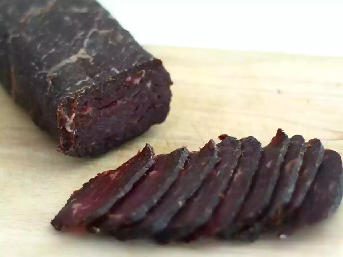 Bündnerfleisch oder getrocknetes Rindfleisch