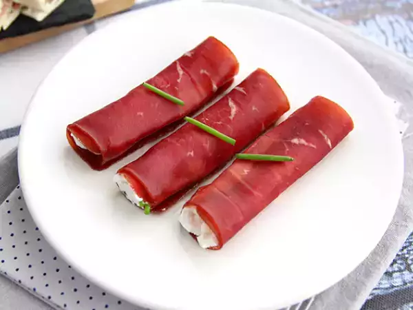 Rezept Bündnerfleisch-röllchen mit chavroux