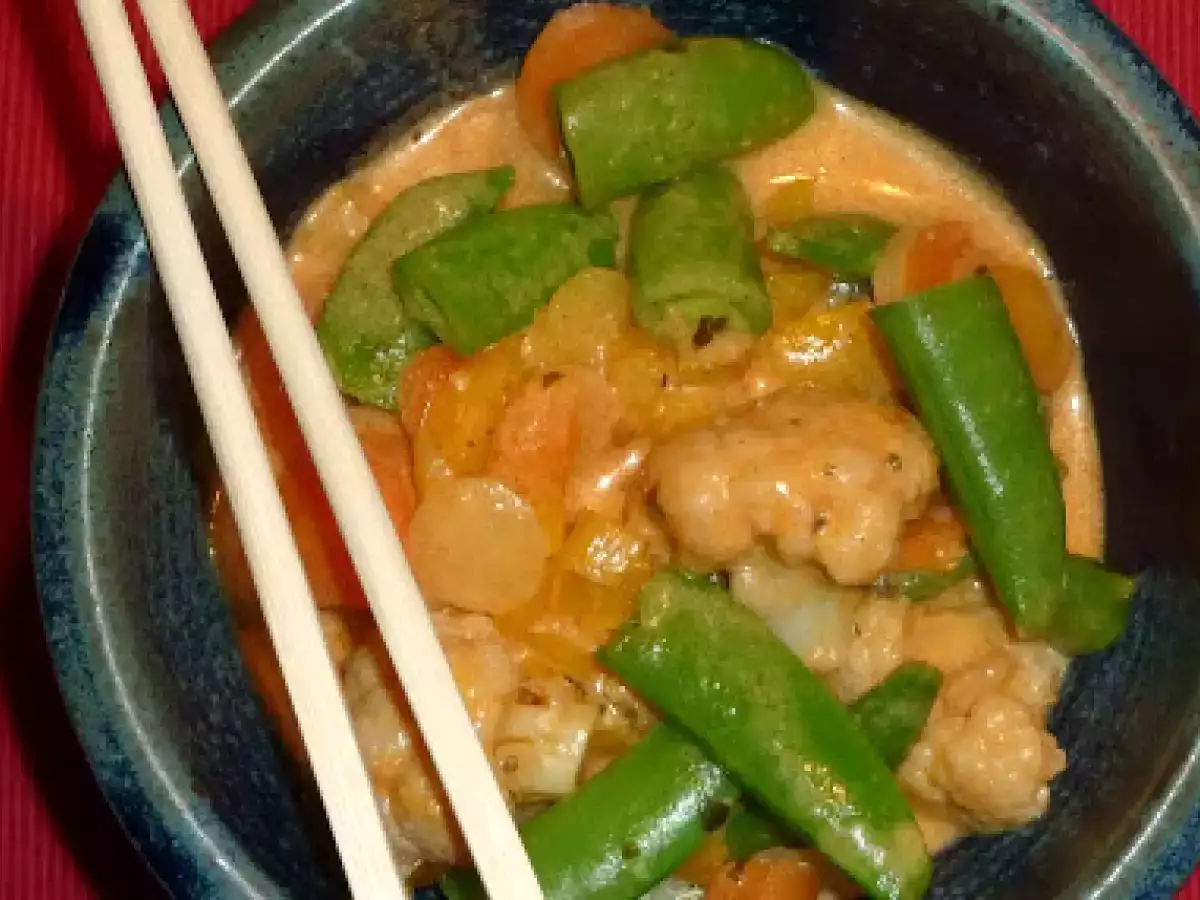 Buntes Gemüse mit Kokosmilch