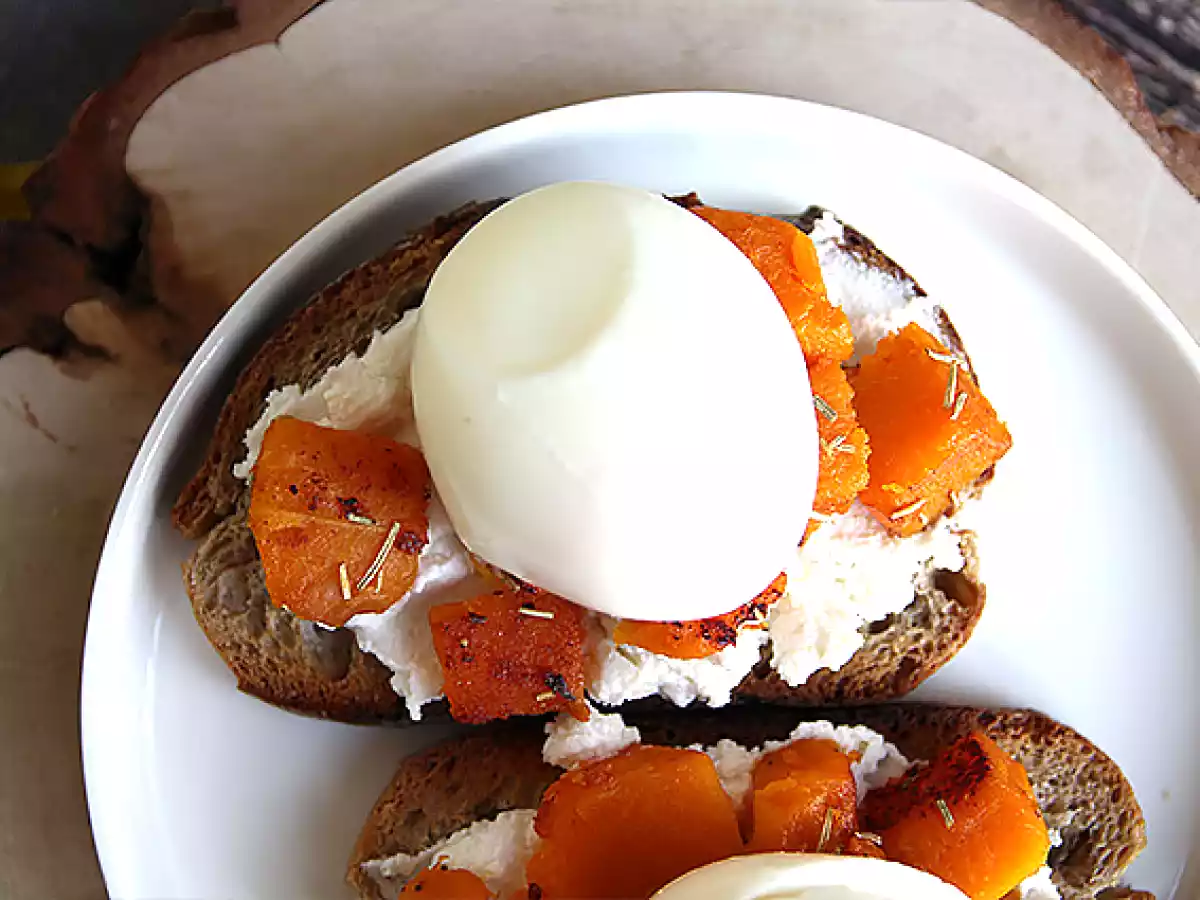 Butternuss-Ei-Ricotta-Toast - foto 3