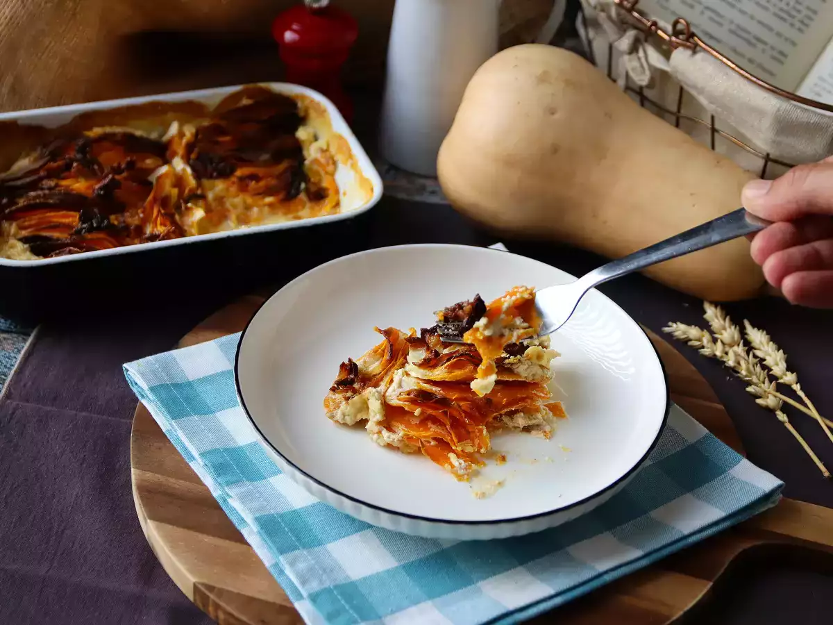 Butternut-Gratin aus dem Airfryer : cremig und einfach - foto 3