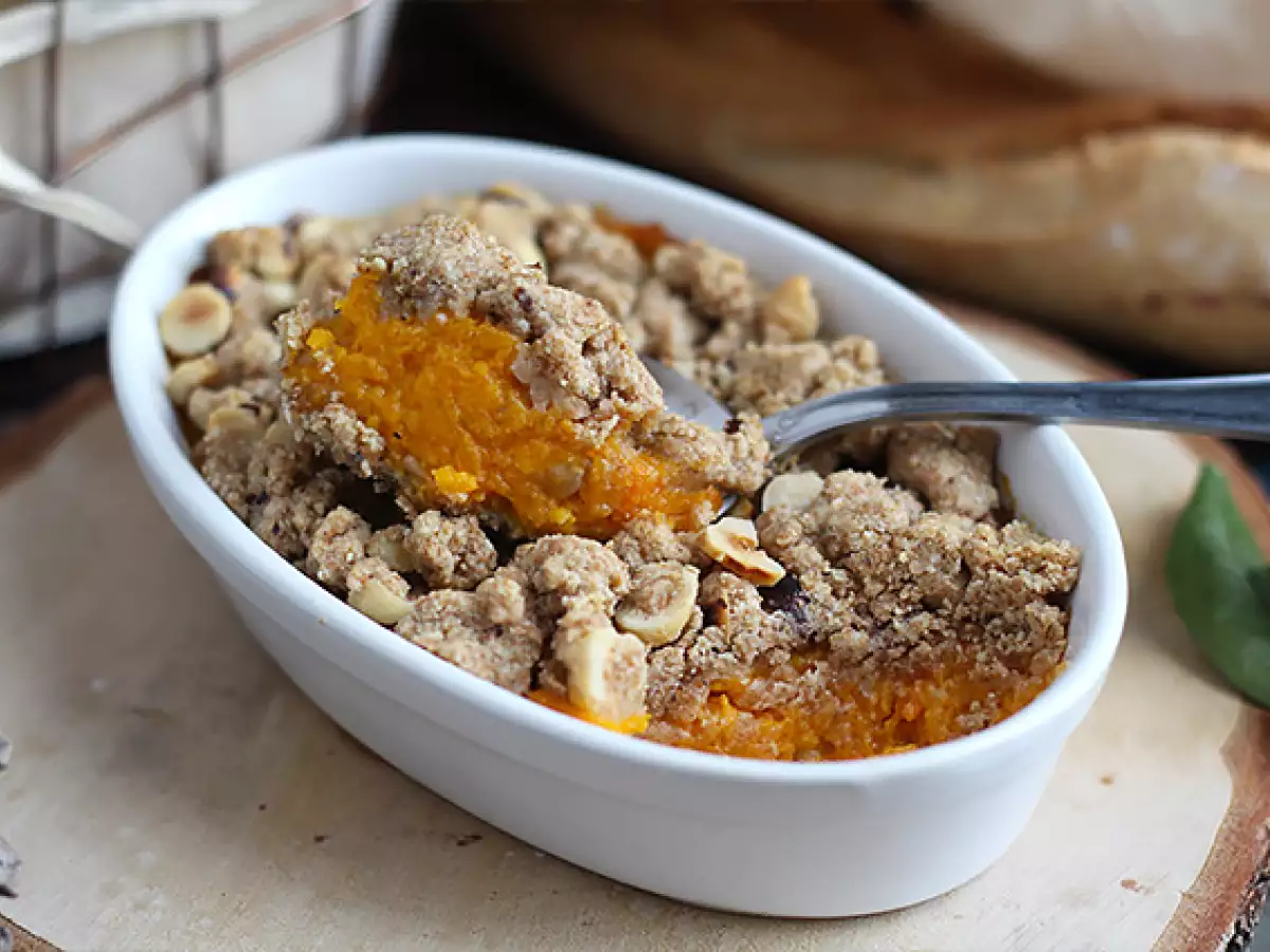 Butternut-Kürbis-Crumble mit Haselnüssen - foto 4