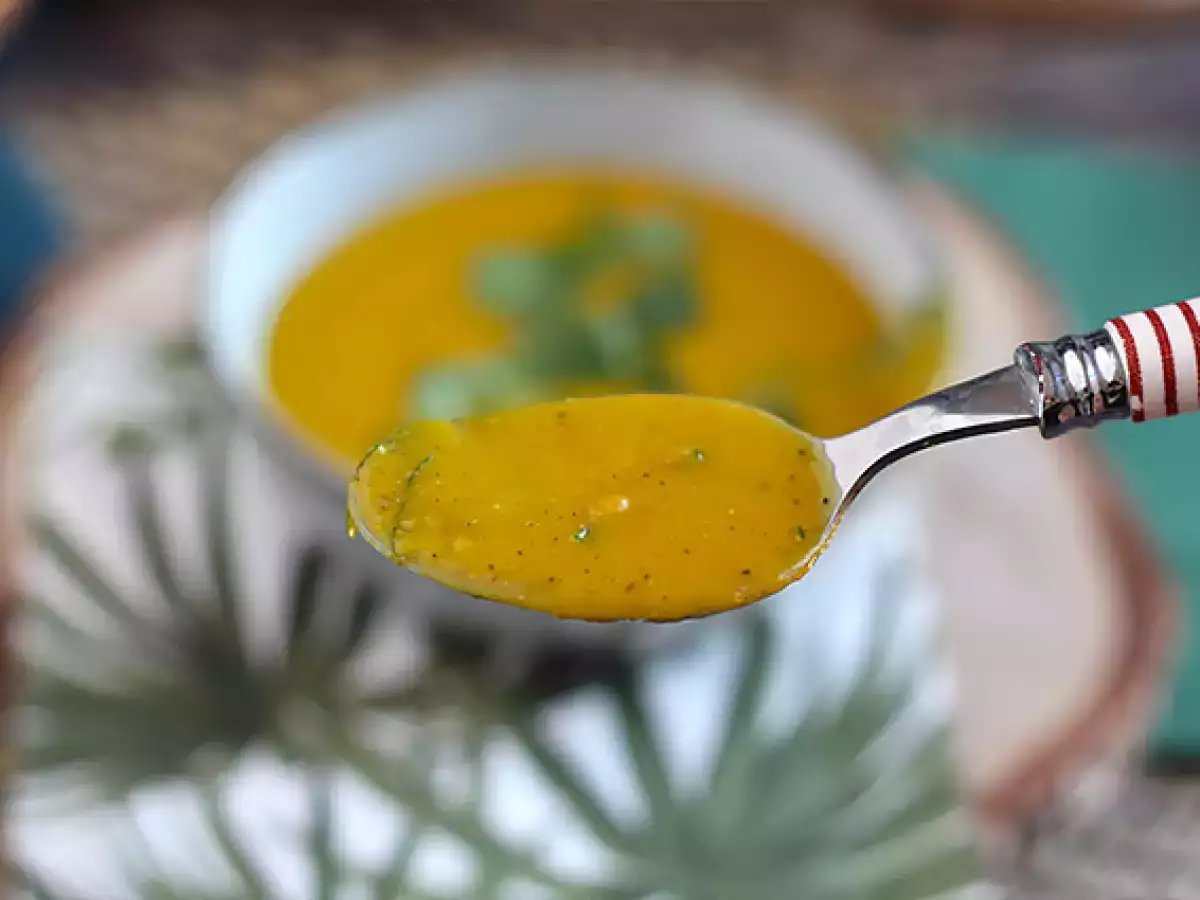 Butternut-Kürbis-Suppe mit roten Linsen - foto 2
