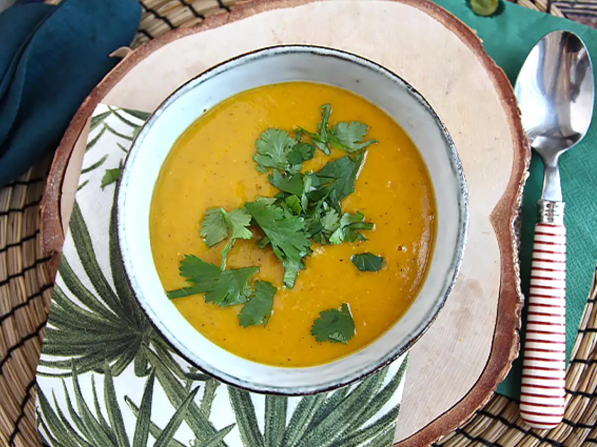 Butternut-Kürbis-Suppe mit roten Linsen - foto 5