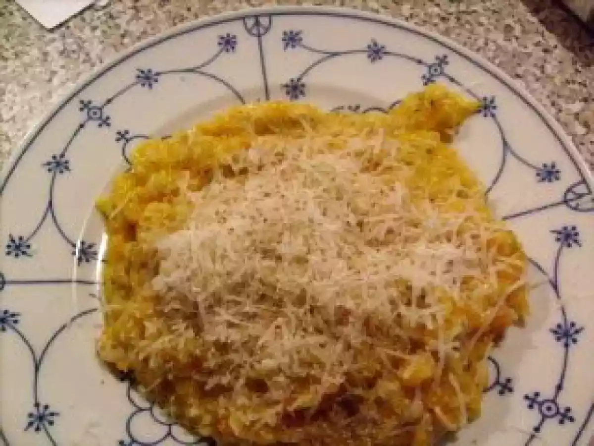 Butternut Squash Risotto mit Hähnchenfleisch
