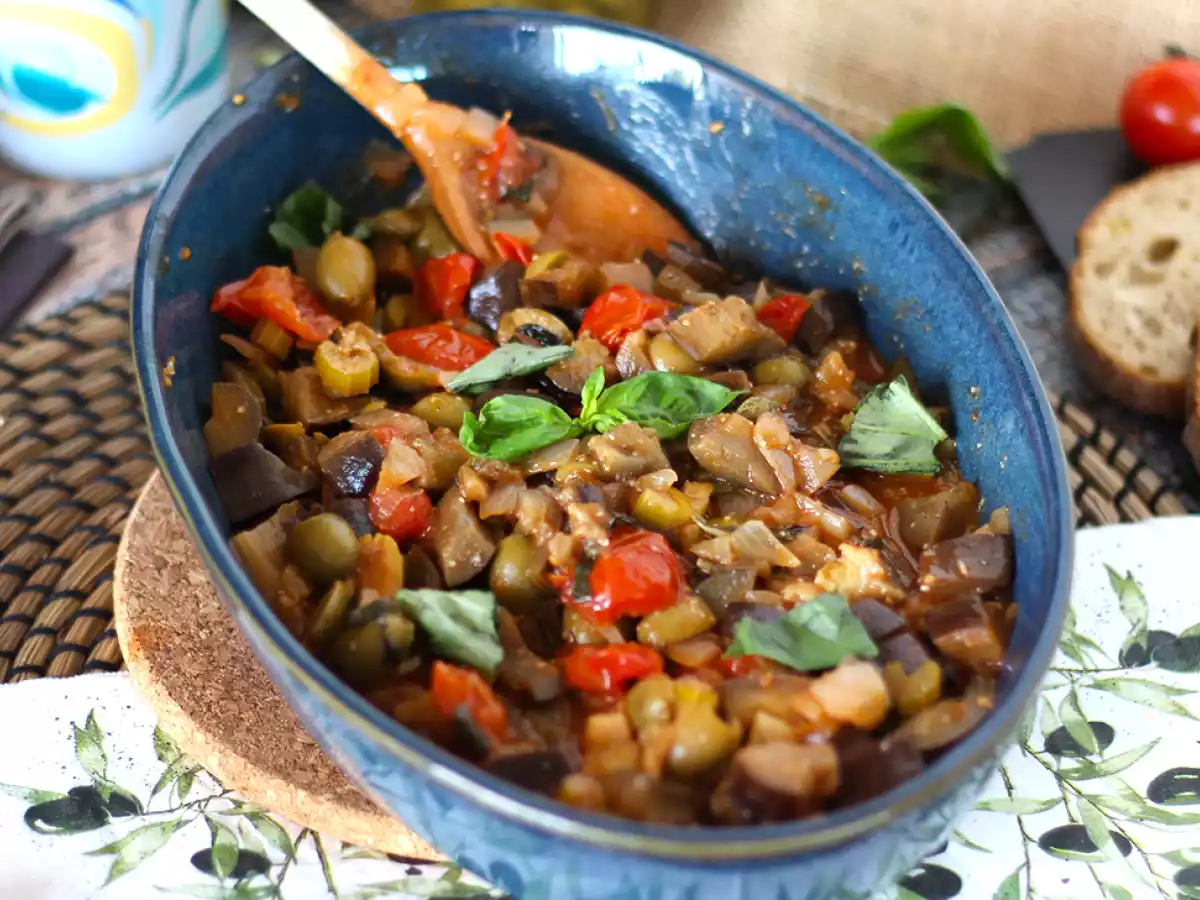 Caponata Siciliana, ein unverzichtbares italienisches Rezept, schnell und einfach - foto 4