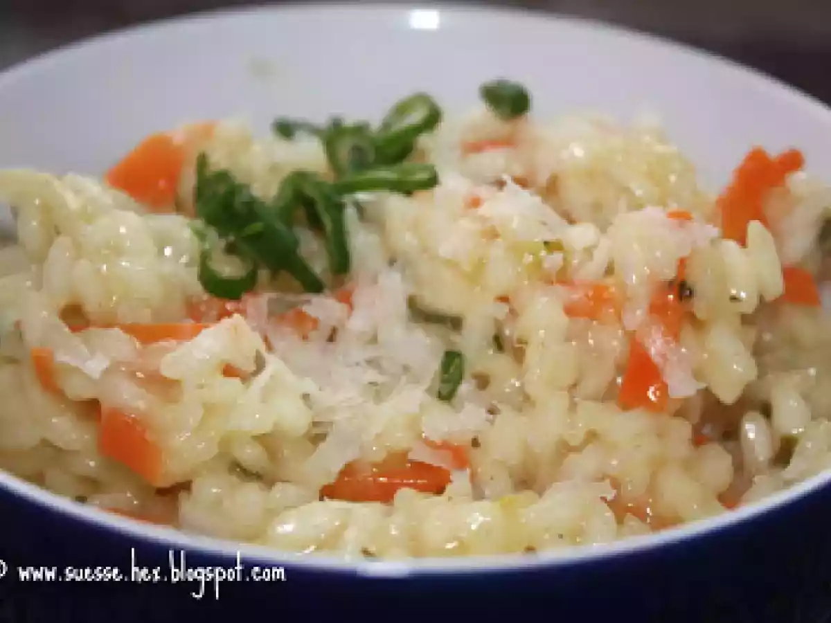 Champagner-Risotto mit Möhren und Pastinaken