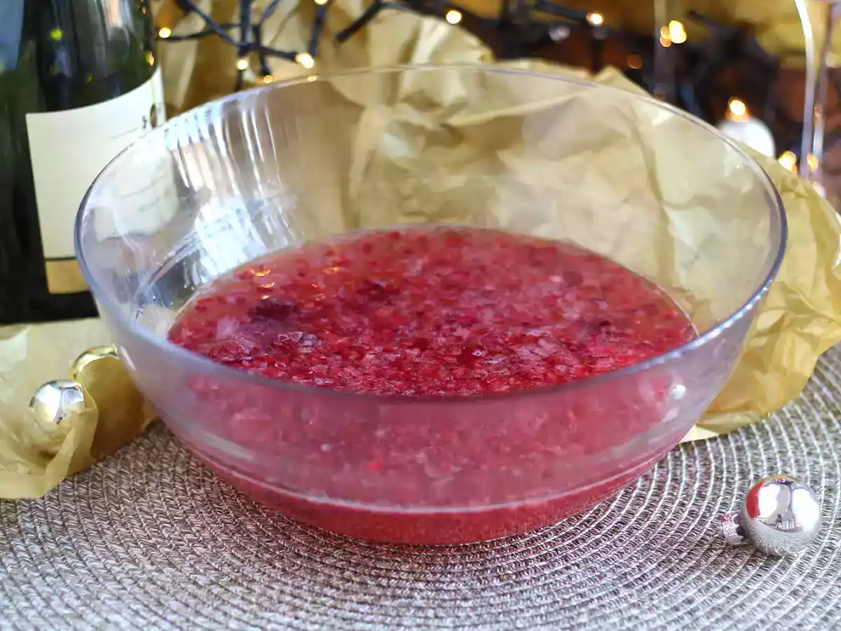 Champagnersuppe mit Himbeeren - foto 2