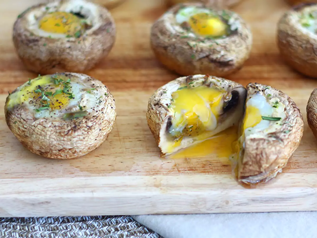 Champignons mit Wachteleiern - foto 3