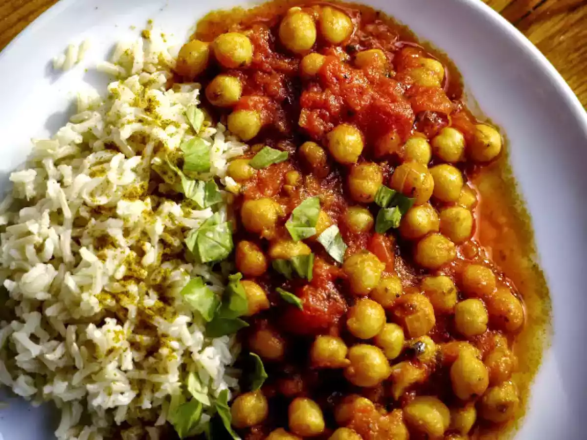 Chana Masala - indisches Kichererbsen-Curry (V)
