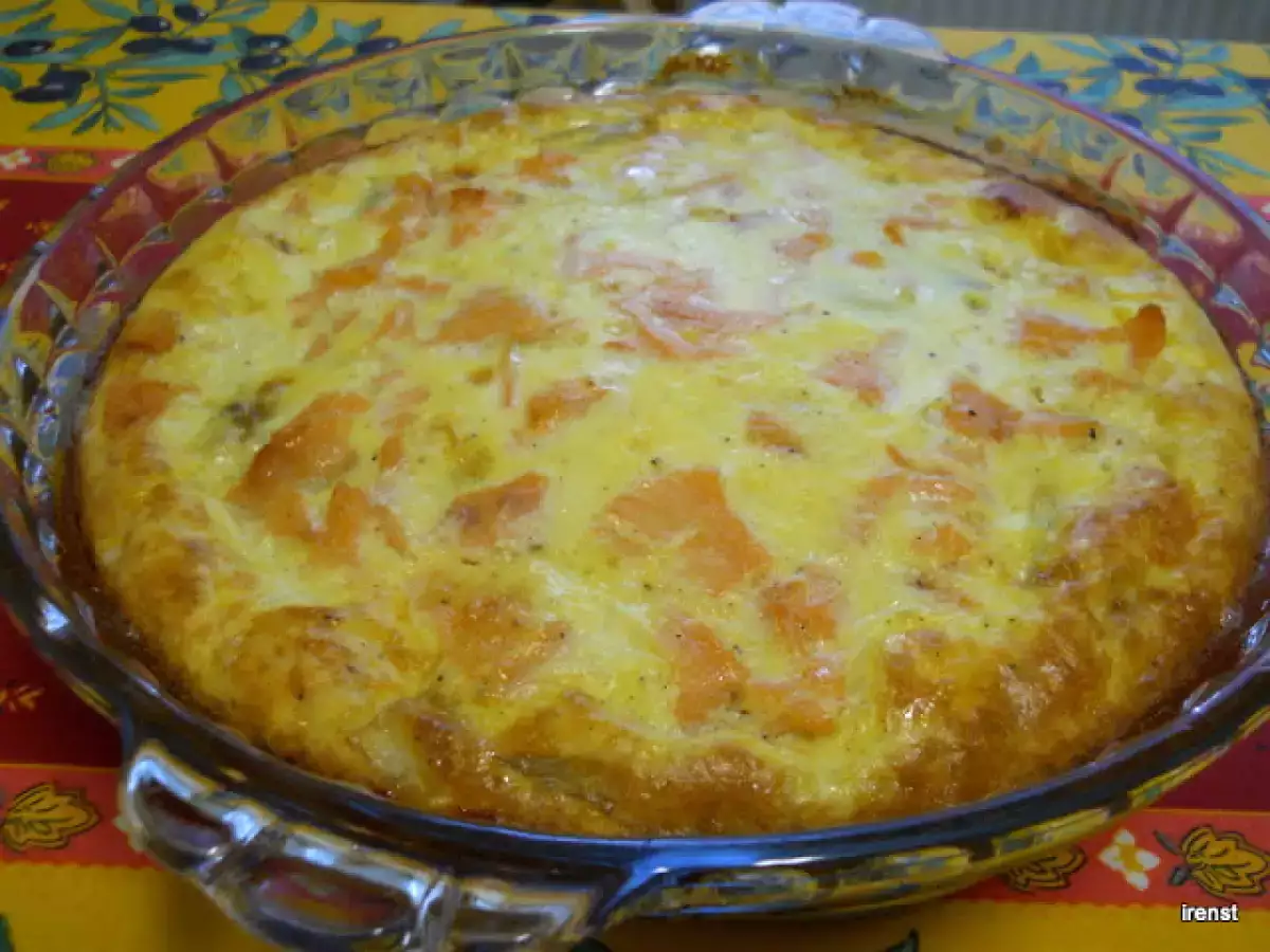 Chicorée-Lachs-Clafoutis