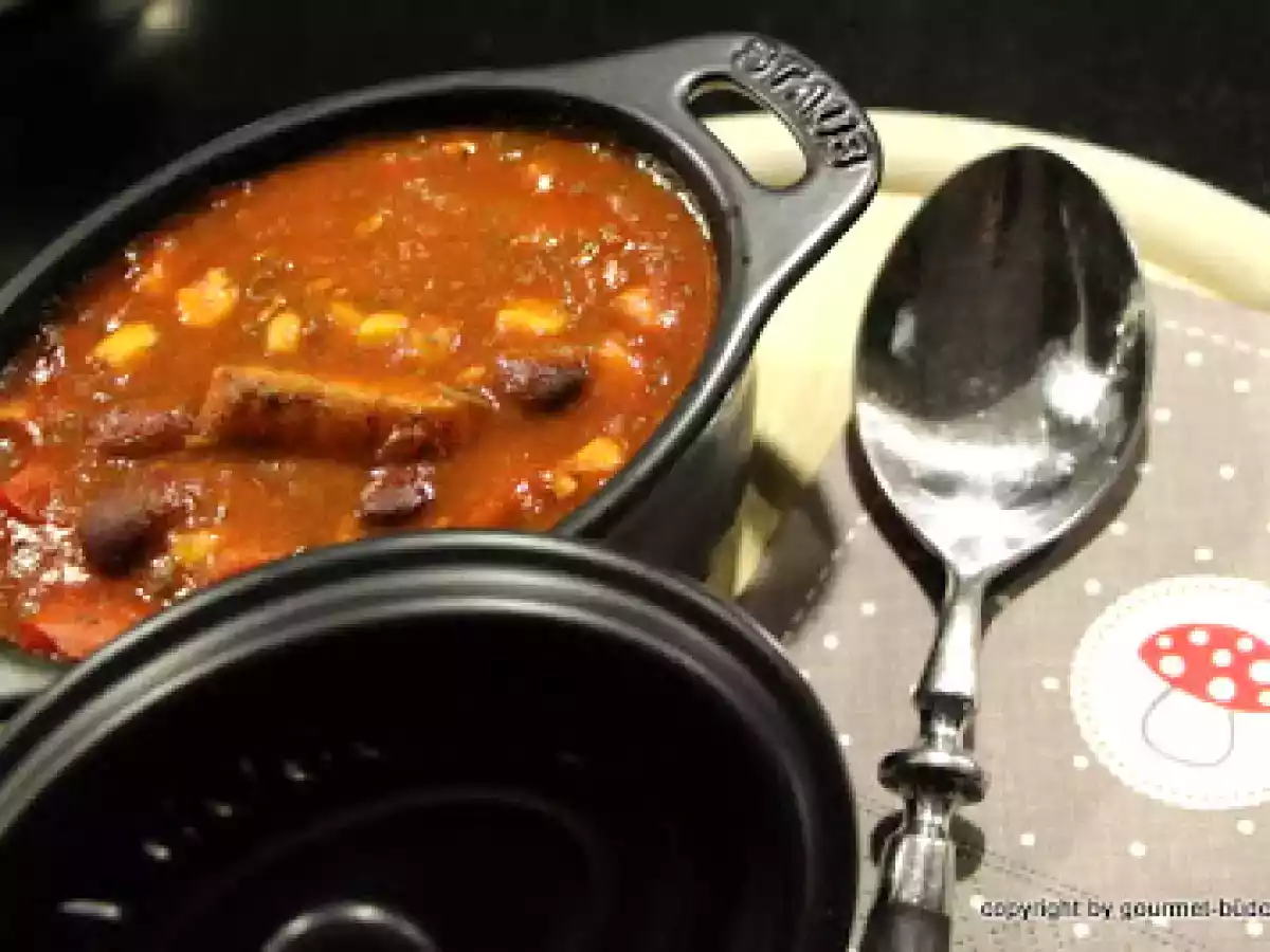 Chilitopf mit Schweinefilet, wenn Du eine gute Unterlage brauchst