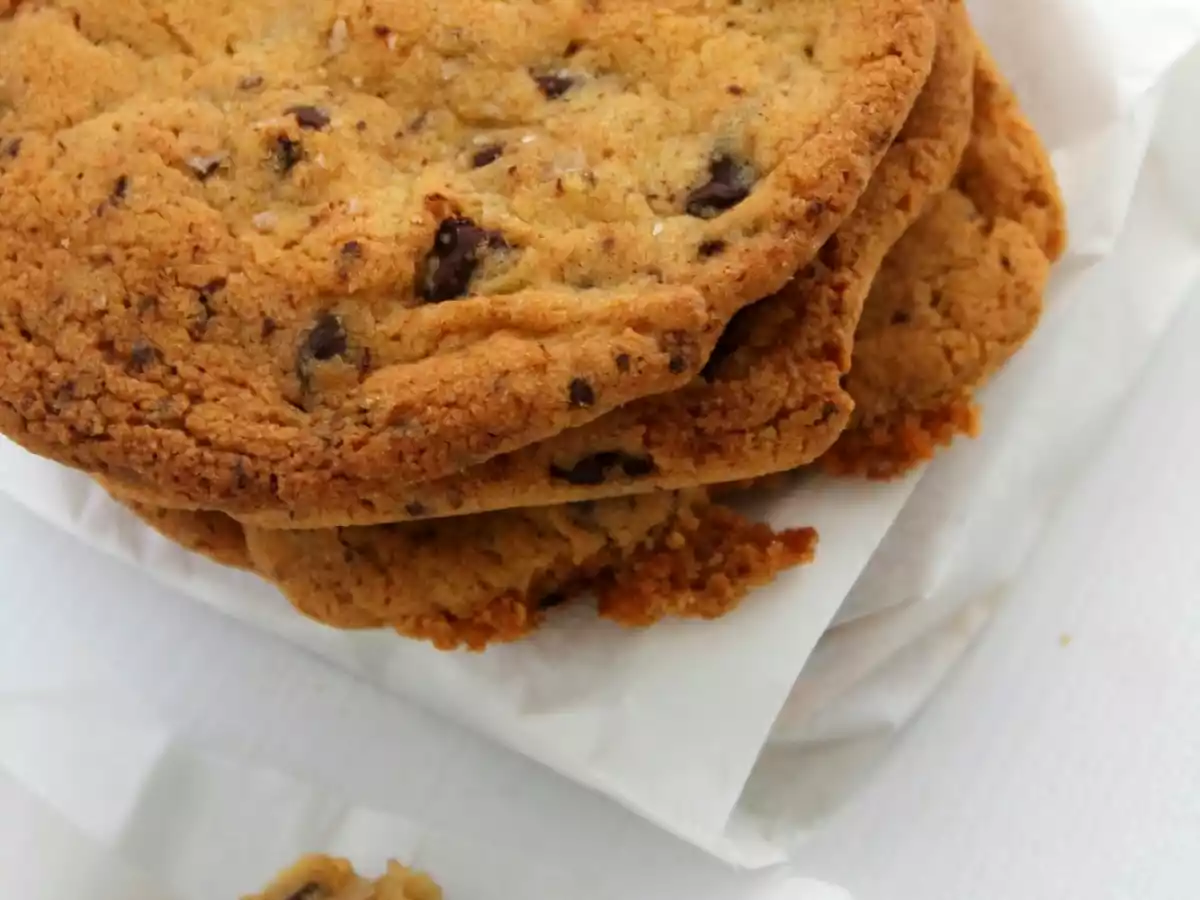 Chocolate Chip Cookies mit Meersalz