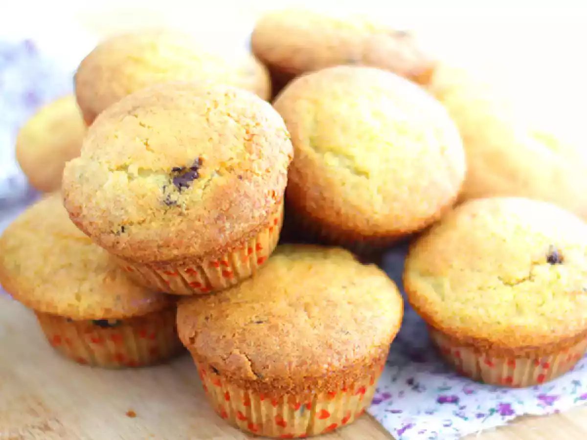 Chocolate Chip Muffins, nach amerikanischem Rezept