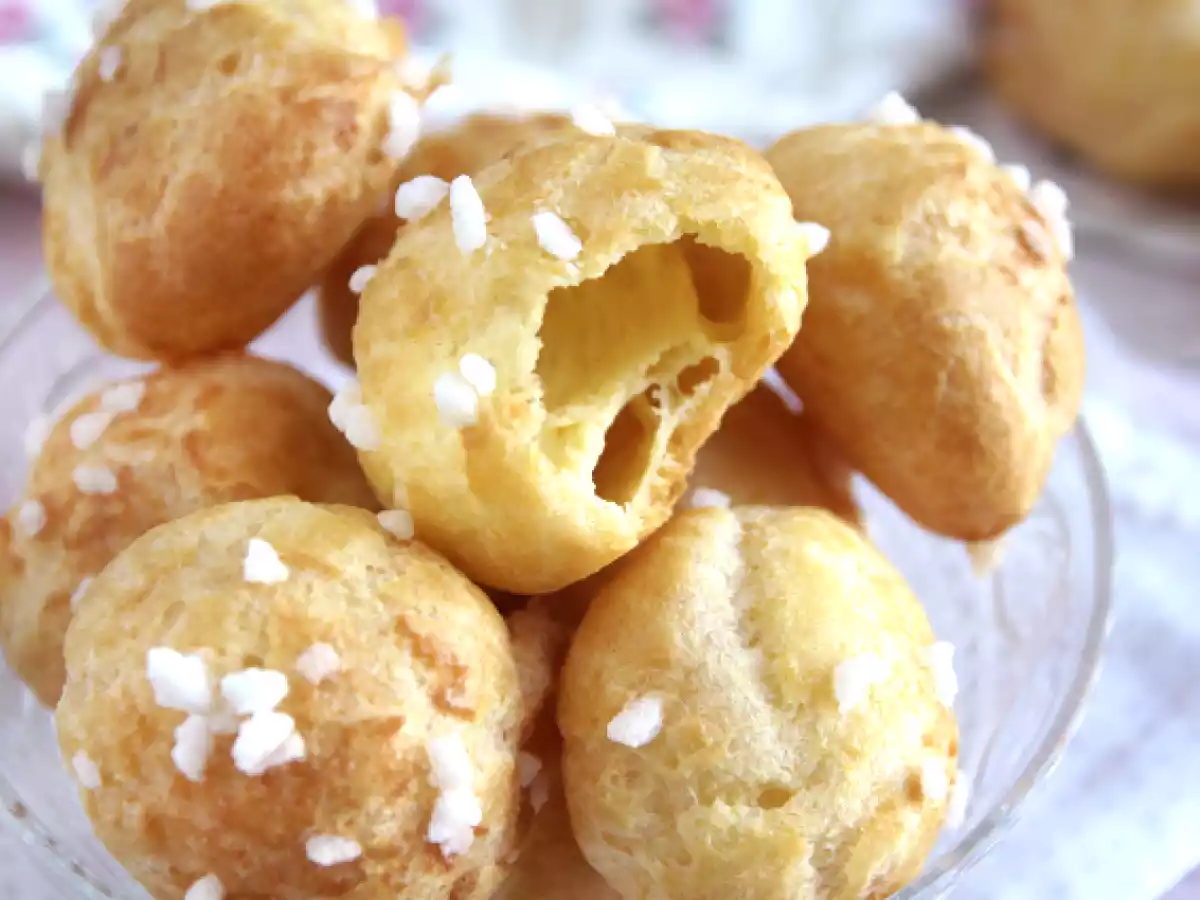 Chouquettes, Brandteig mit Perlzucker - foto 6