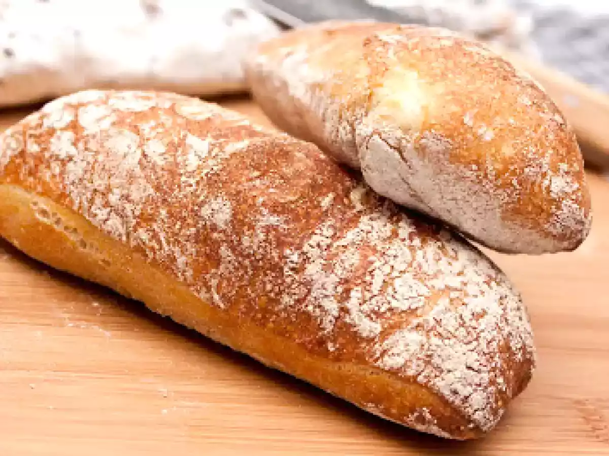 Ciabatta-Brot mit Sauerteig