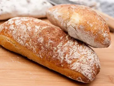 Ciabatta-Brot mit Sauerteig