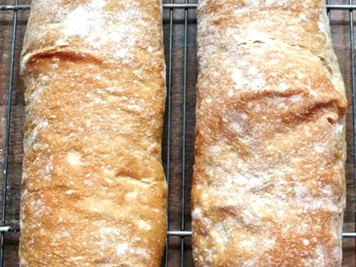 Ciabatta mit Weizensauerteig