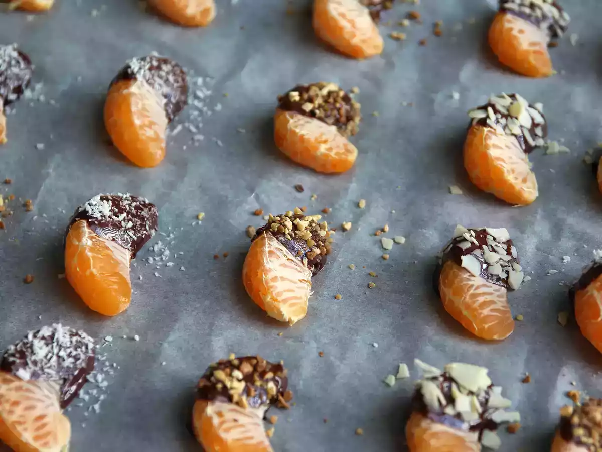 Clementinen mit Schokolade: das frische und leckere Express-Dessert! - foto 2