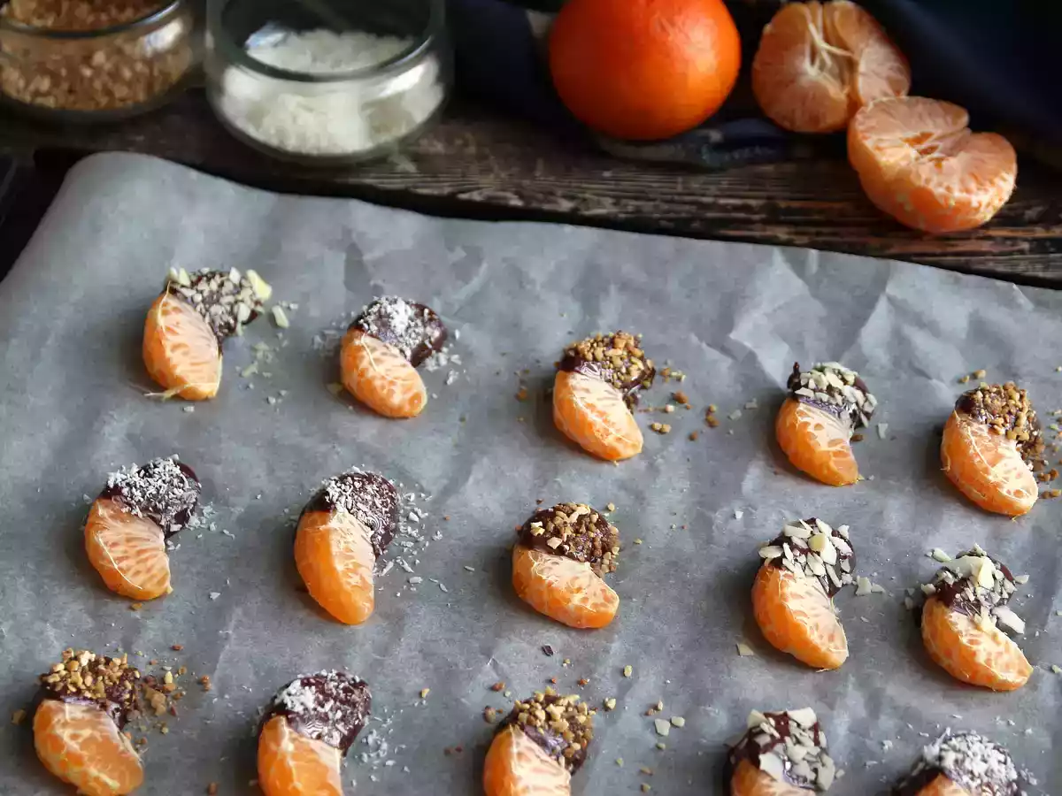 Clementinen mit Schokolade: das frische und leckere Express-Dessert! - foto 3