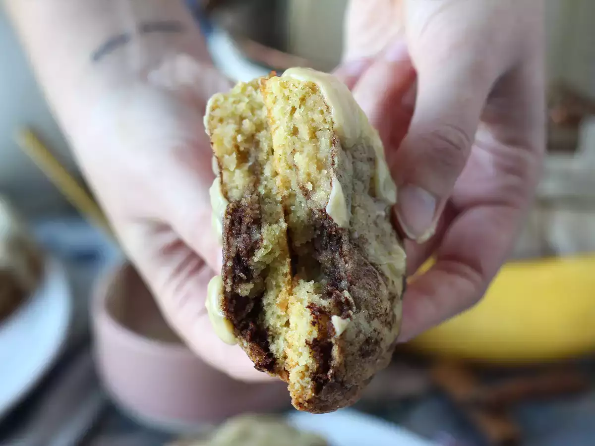 Cookies im Zimtschnecken-Stil, zartschmelzend und knackig mit gutem Zimtgeschmack - foto 3