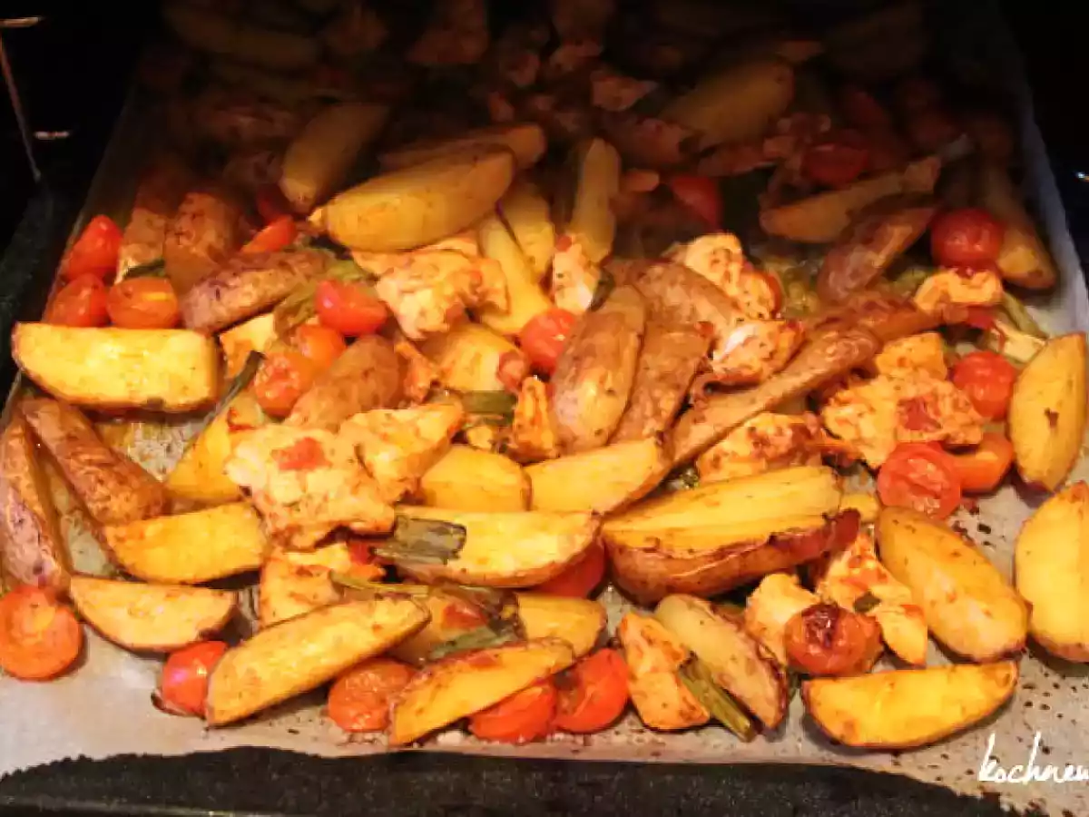 Country-Kartoffeln mit Hähnchenbrust