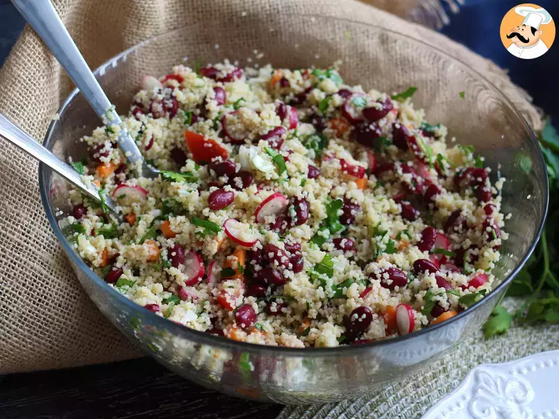 Couscous-Salat für eine einfache, gesunde und farbenfrohe Vorspeise! - foto 3