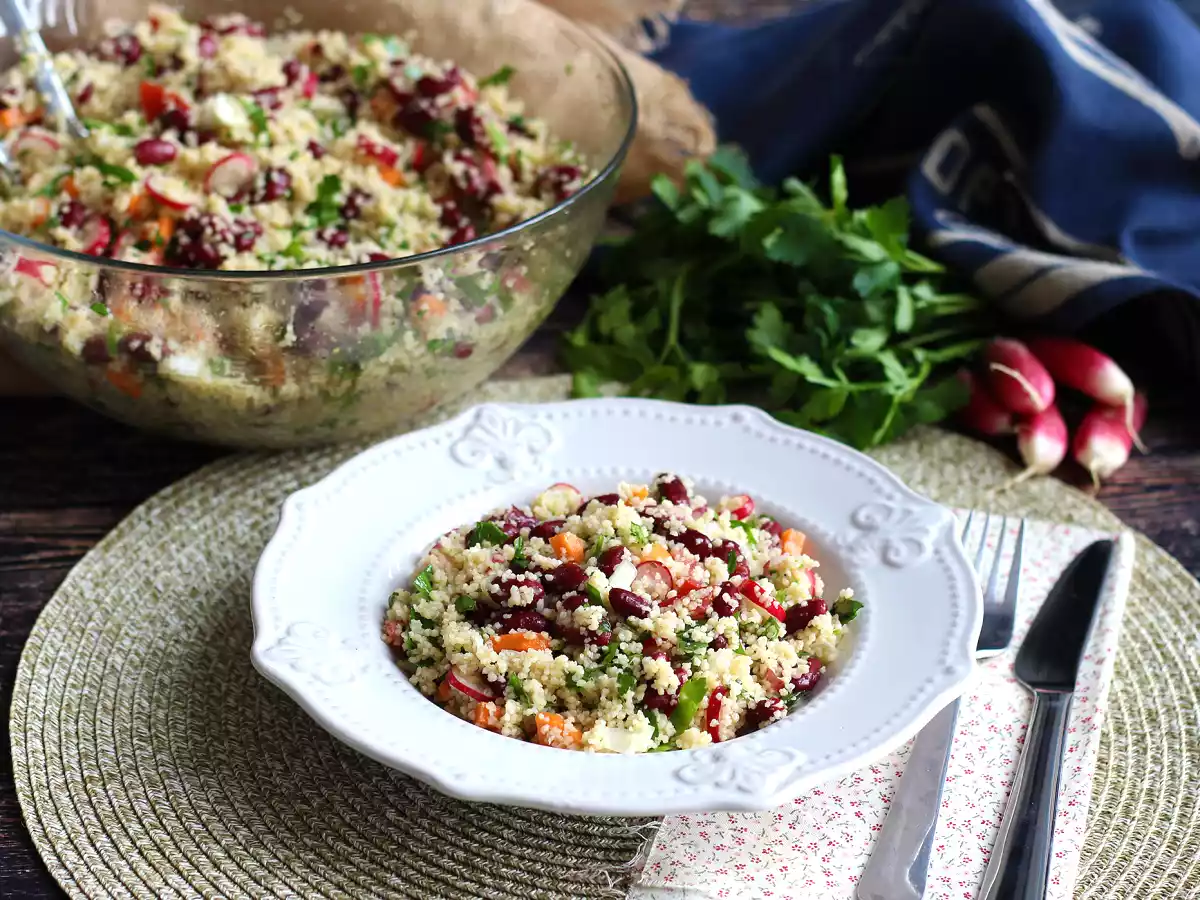 Couscous-Salat für eine einfache, gesunde und farbenfrohe Vorspeise! - foto 5
