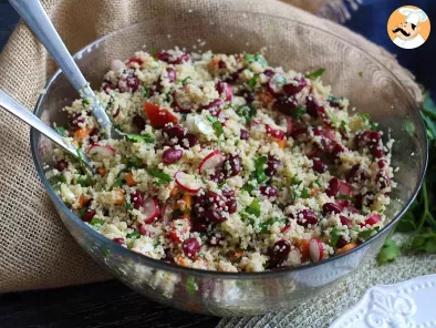 Couscous-Salat für eine einfache, gesunde und farbenfrohe Vorspeise! - foto 3