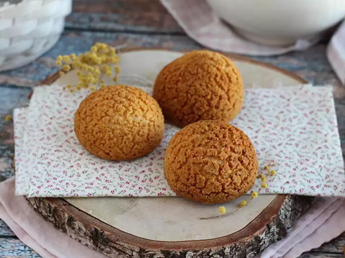Craquelin-Windbeutel mit Vanillecreme - foto 4