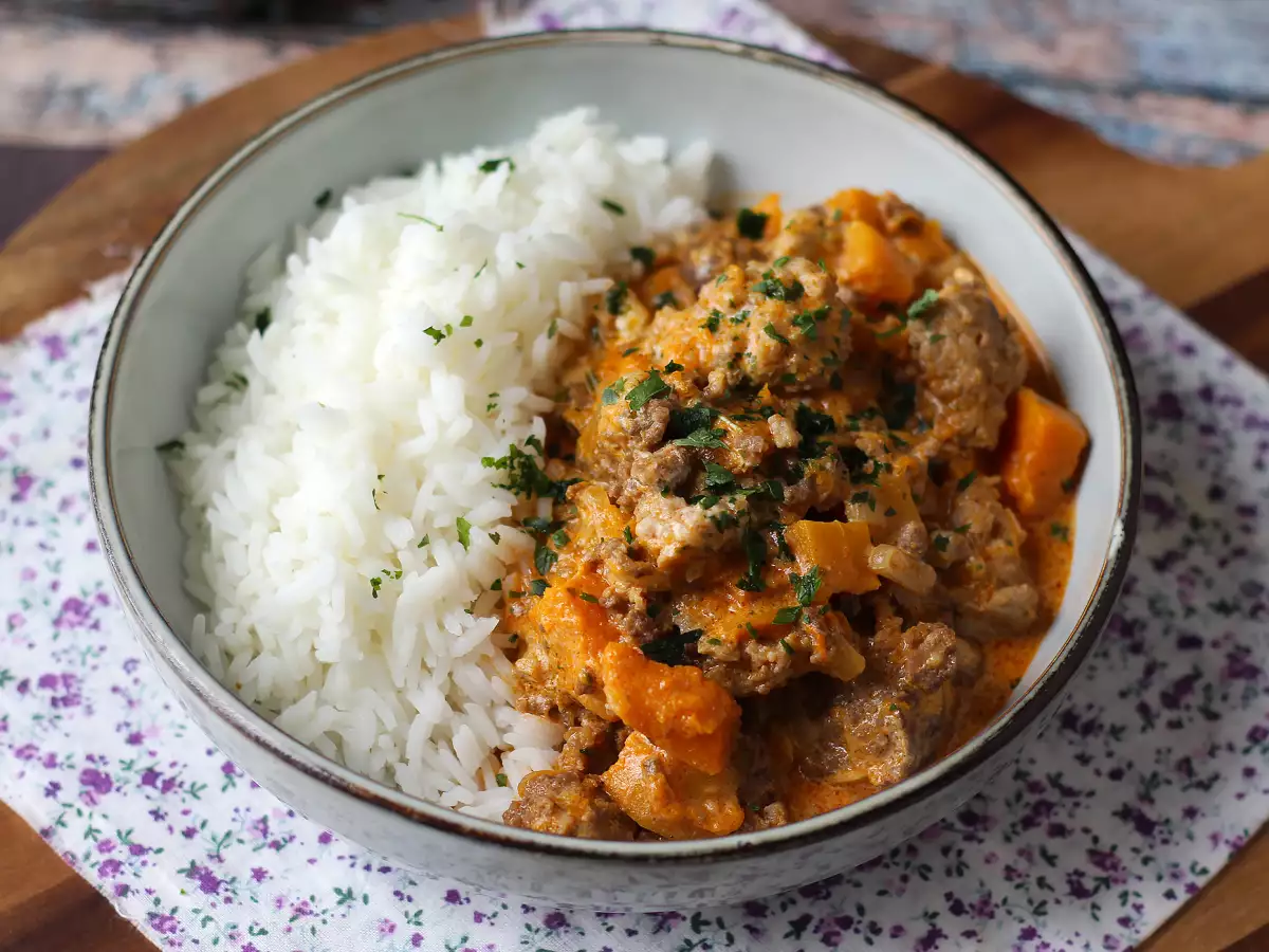 Cremige Kürbis-Hackfleisch-Pfanne : einfaches One-Pot-Rezept - foto 5