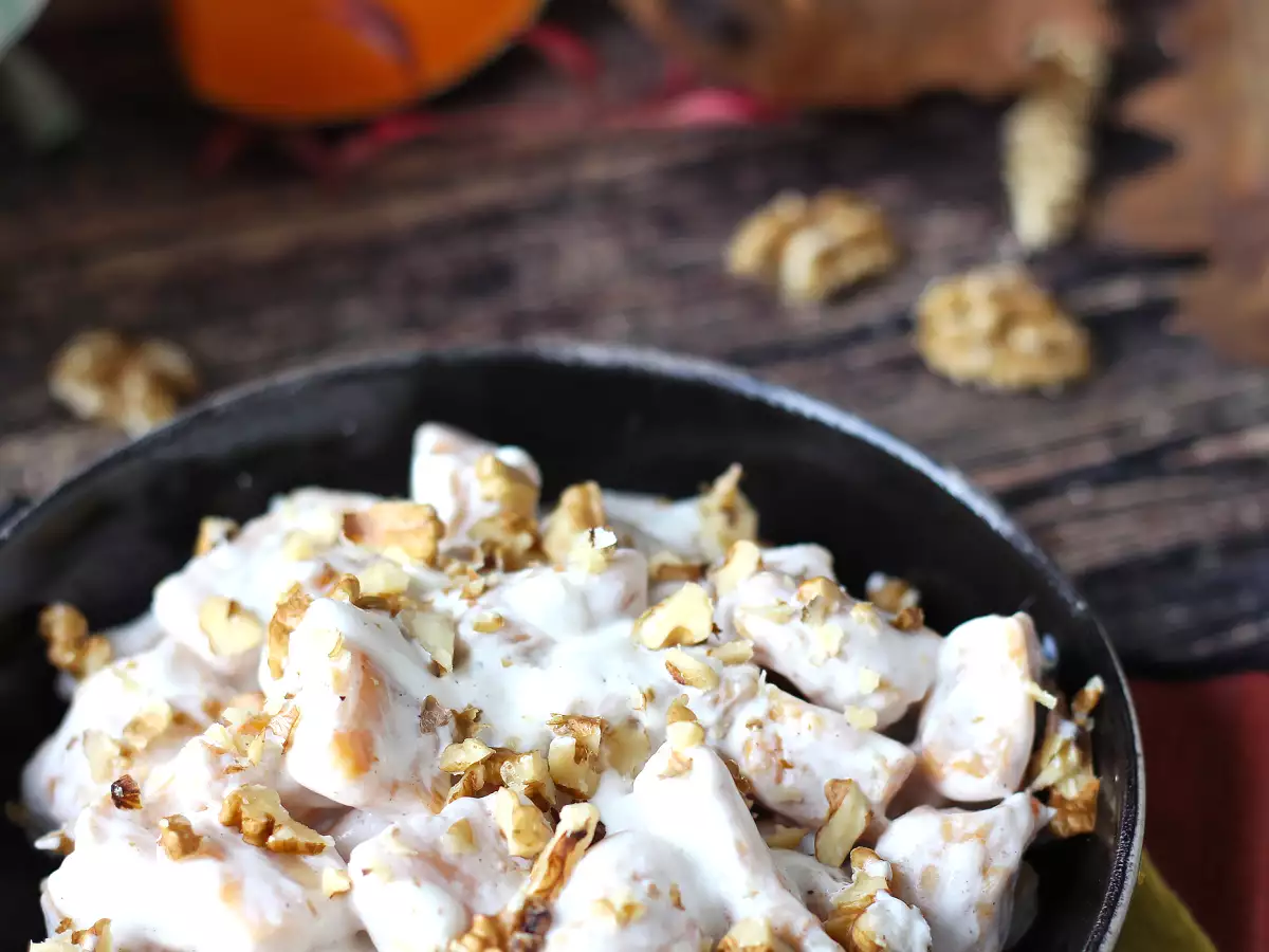 Cremige Kürbisgnocchi mit Philadelphia und knackigen Walnüssen - foto 4