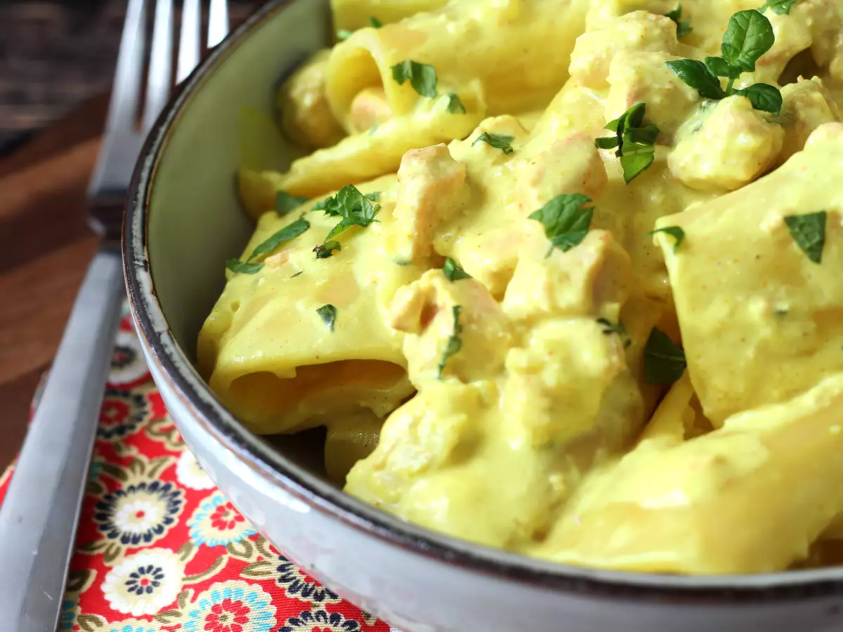 Cremige Pasta mit Lachs und Safran : schnell und einfach - foto 3