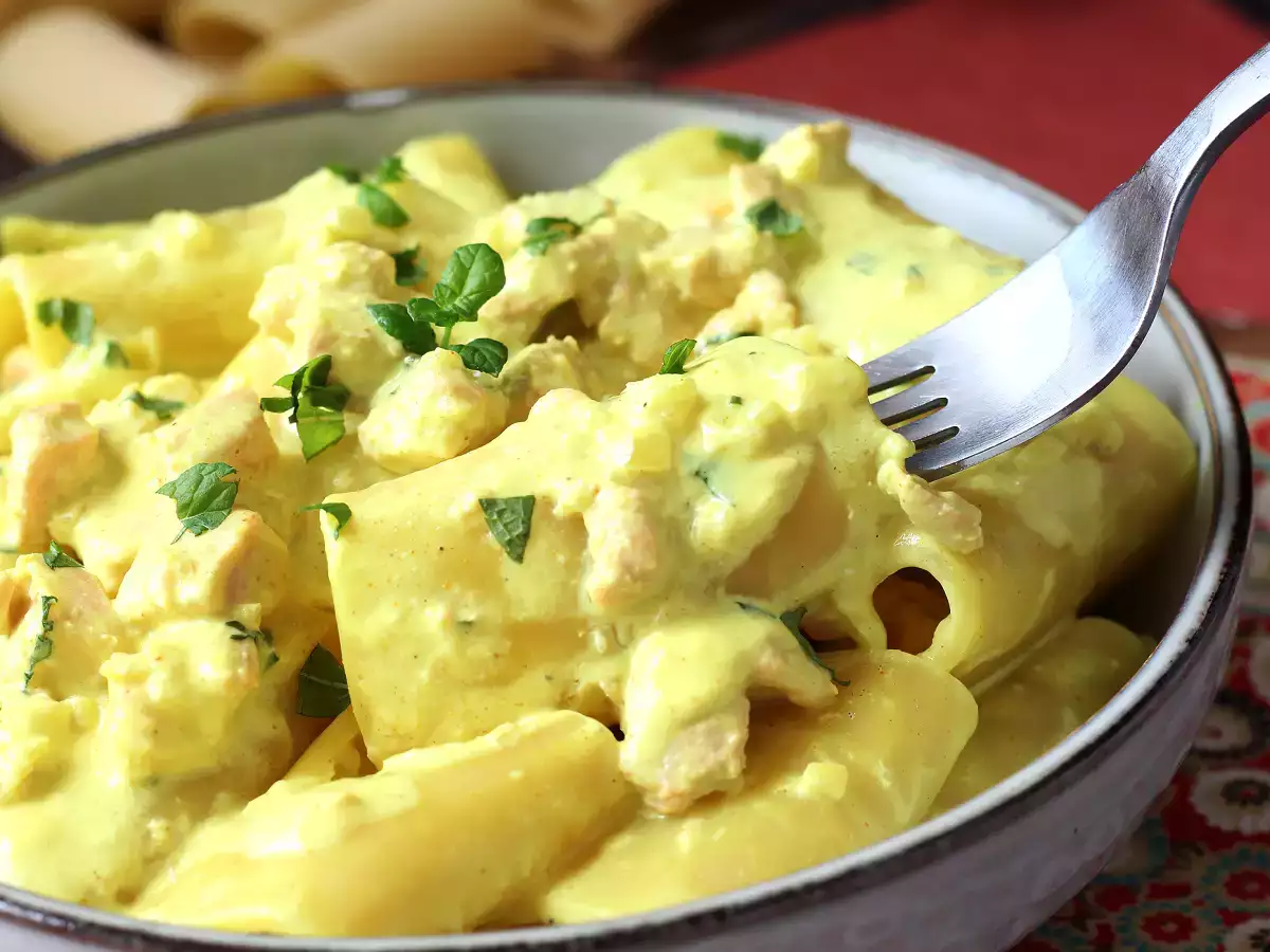 Cremige Pasta mit Lachs und Safran : schnell und einfach - foto 5