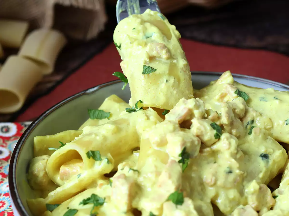 Cremige Pasta mit Lachs und Safran : schnell und einfach - foto 6