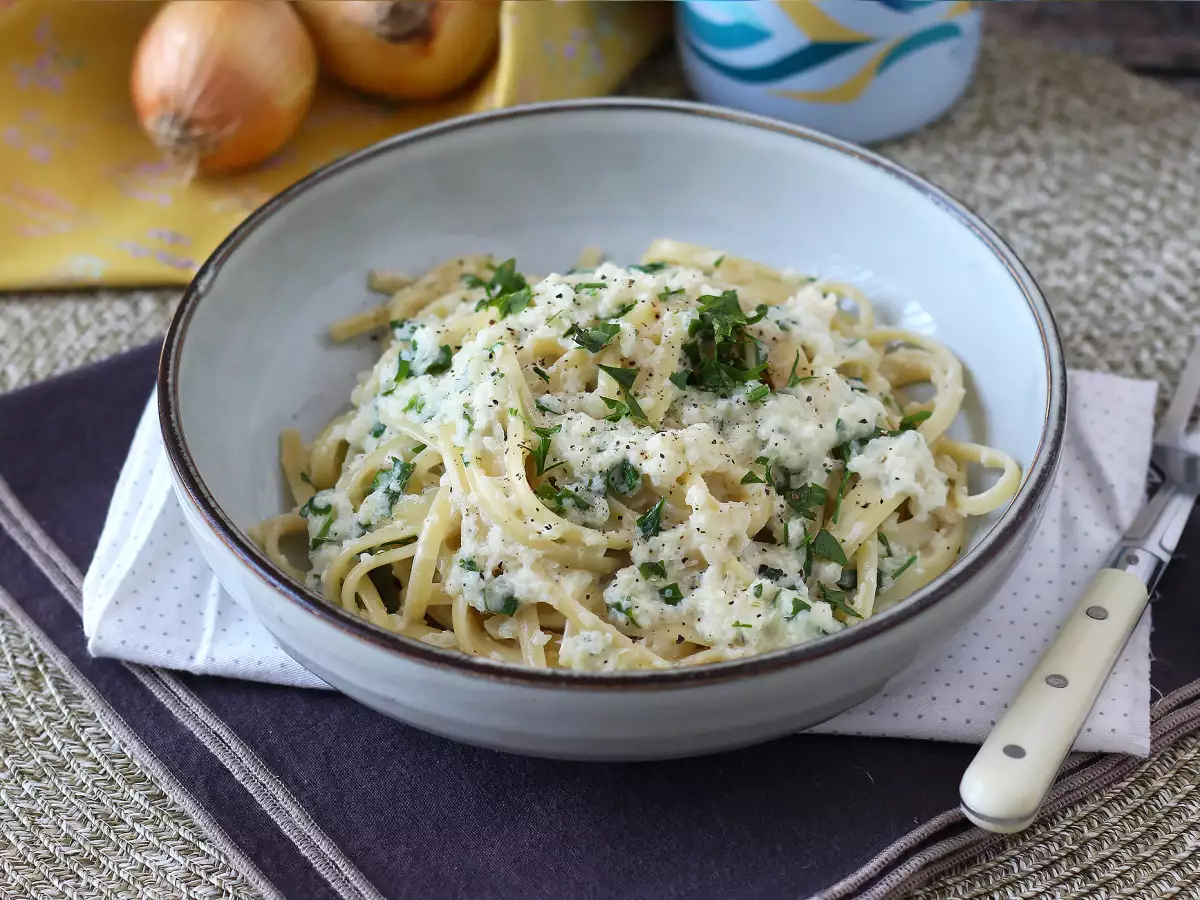 Cremige Pasta mit Zwiebeln : schnell, einfach und günstig - foto 5