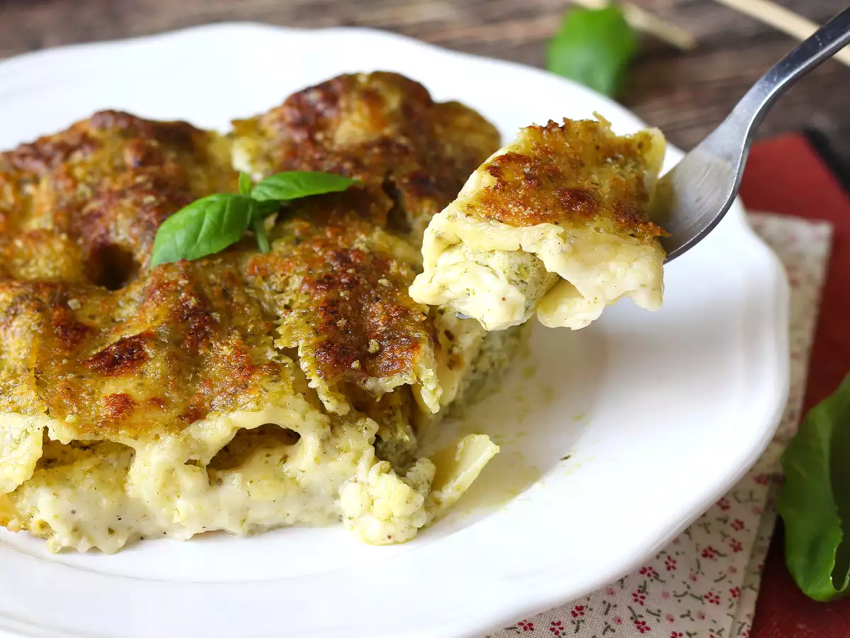 Cremige, überbackene Cannelloni mit Pesto: das einfache und leckere Rezept - foto 7