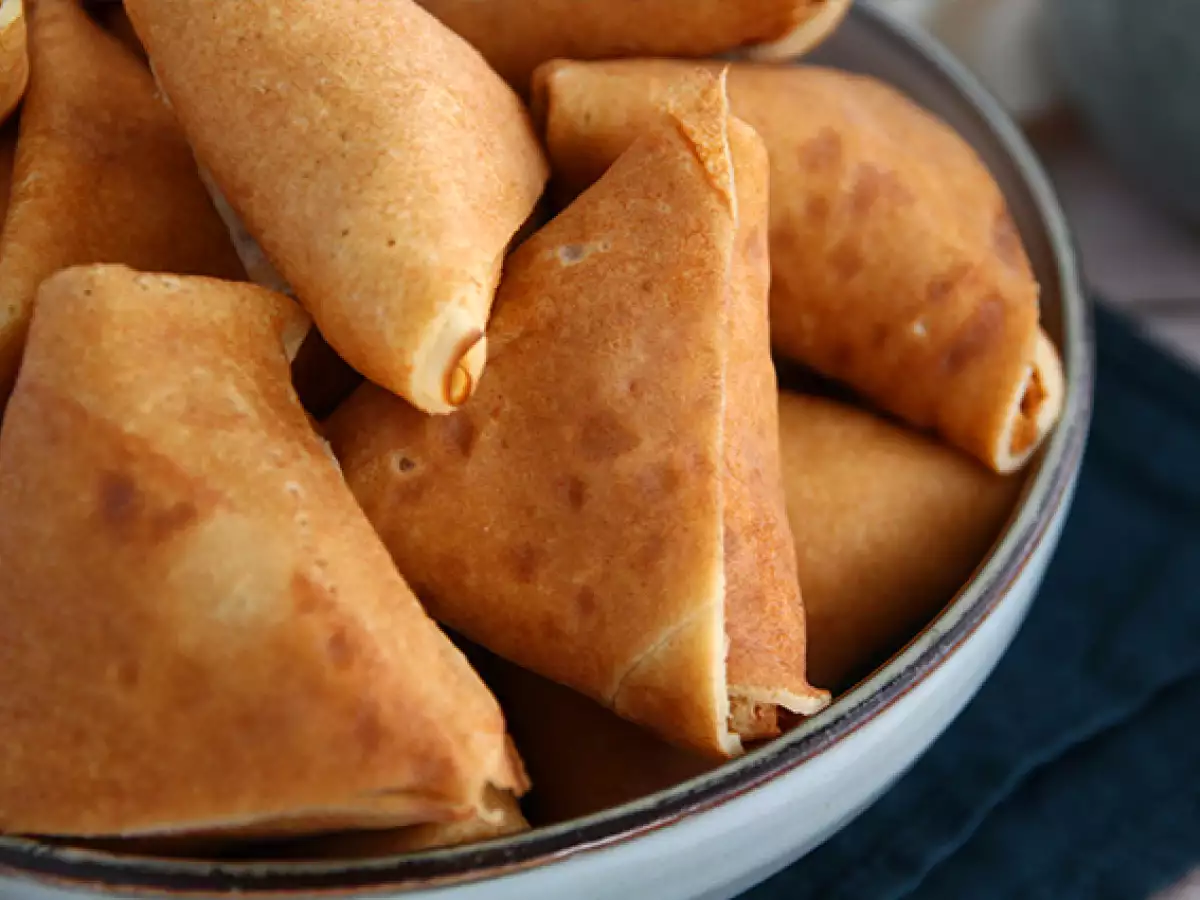 Crêpe-Samosas mit karamellisierten Äpfeln - foto 4