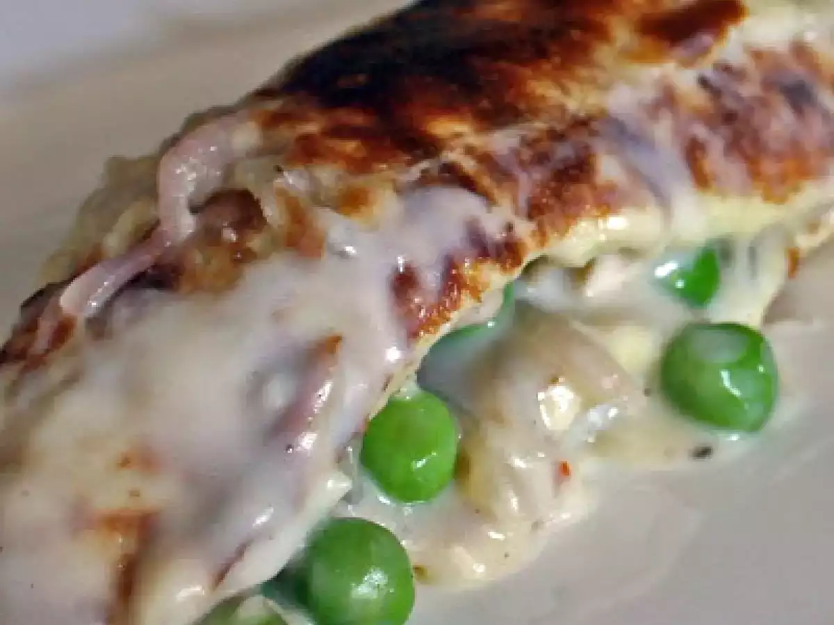 Crespelle con pulcino e piselli - foto 2