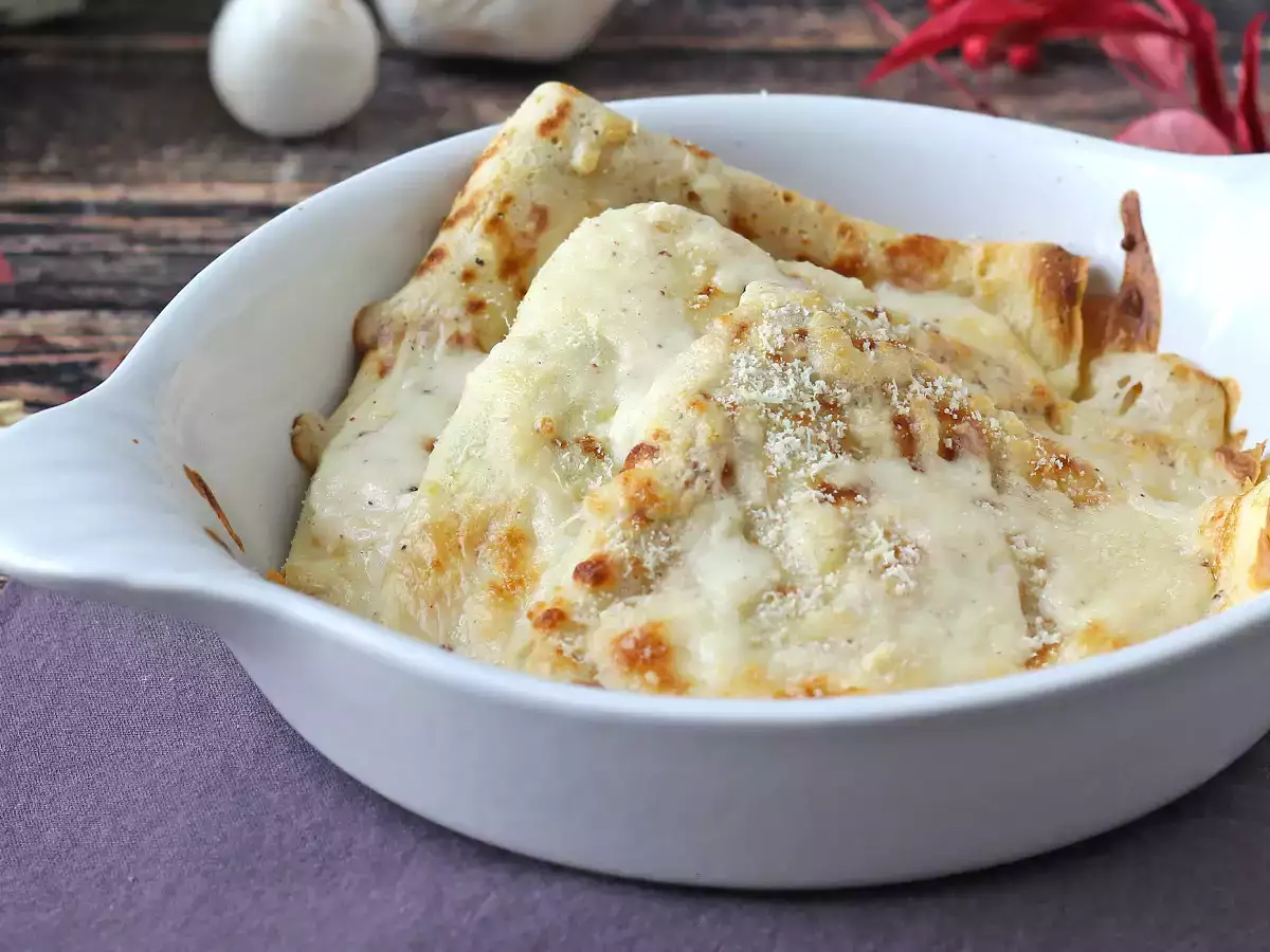 Crespelle mit Ricotta und Pilzen: das perfekte cremige vegetarische Rezept für jede Gelegenheit - foto 3