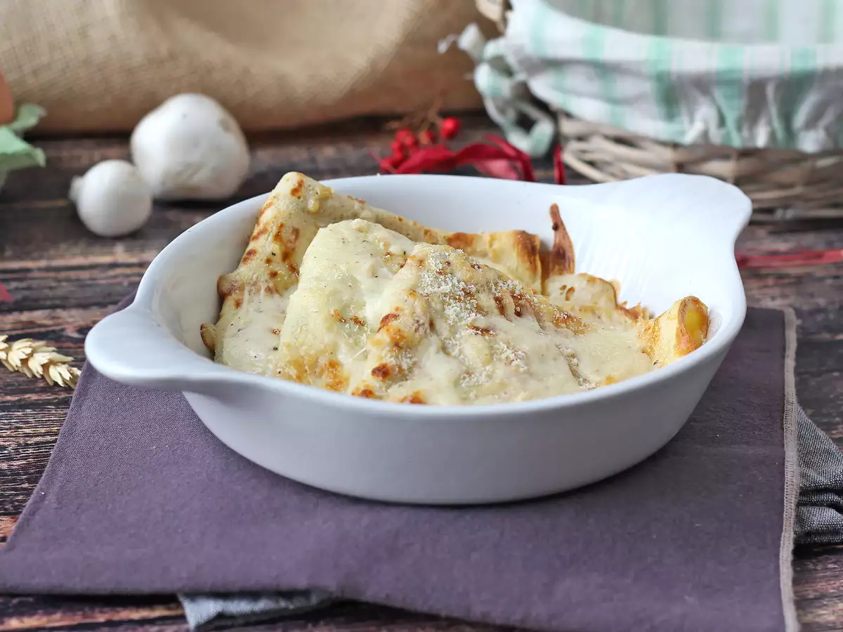 Crespelle mit Ricotta und Pilzen: das perfekte cremige vegetarische Rezept für jeden Anlass - foto 4
