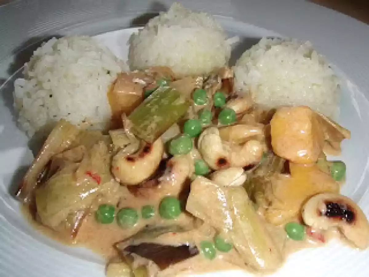 Curry mit Lauch und Mango