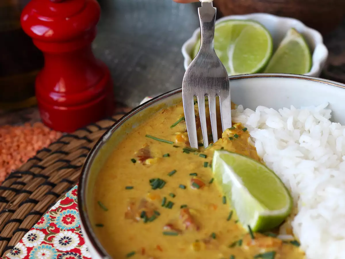 Curry mit roten Linsen und Kokosmilch: ein einfaches und cremiges Rezept - foto 4
