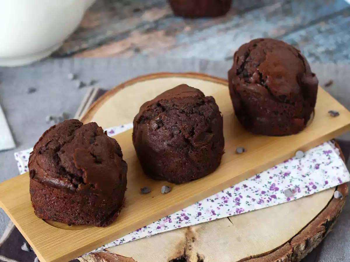 Die besten Schokoladenmuffins: riesig und wunderbar saftig - foto 7