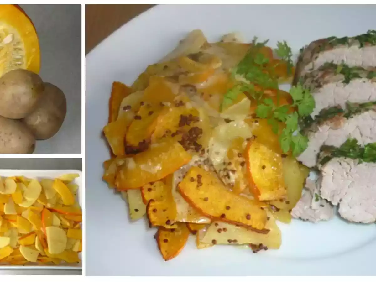 Die Kürbissaison hat begonnen: Kürbis-Kartoffel-Gratin