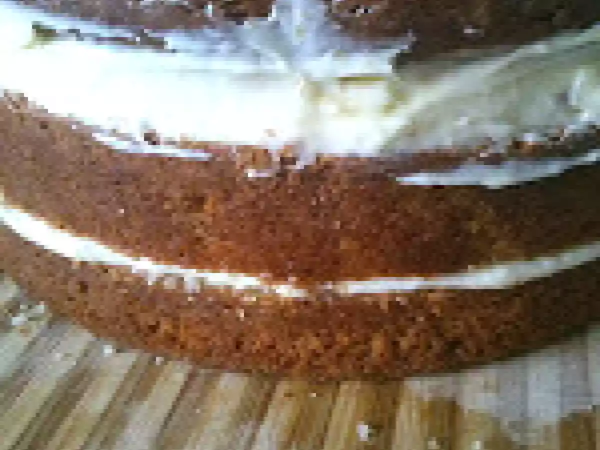 ... die übrigen beiden Etagen der Hochzeitstorte ..