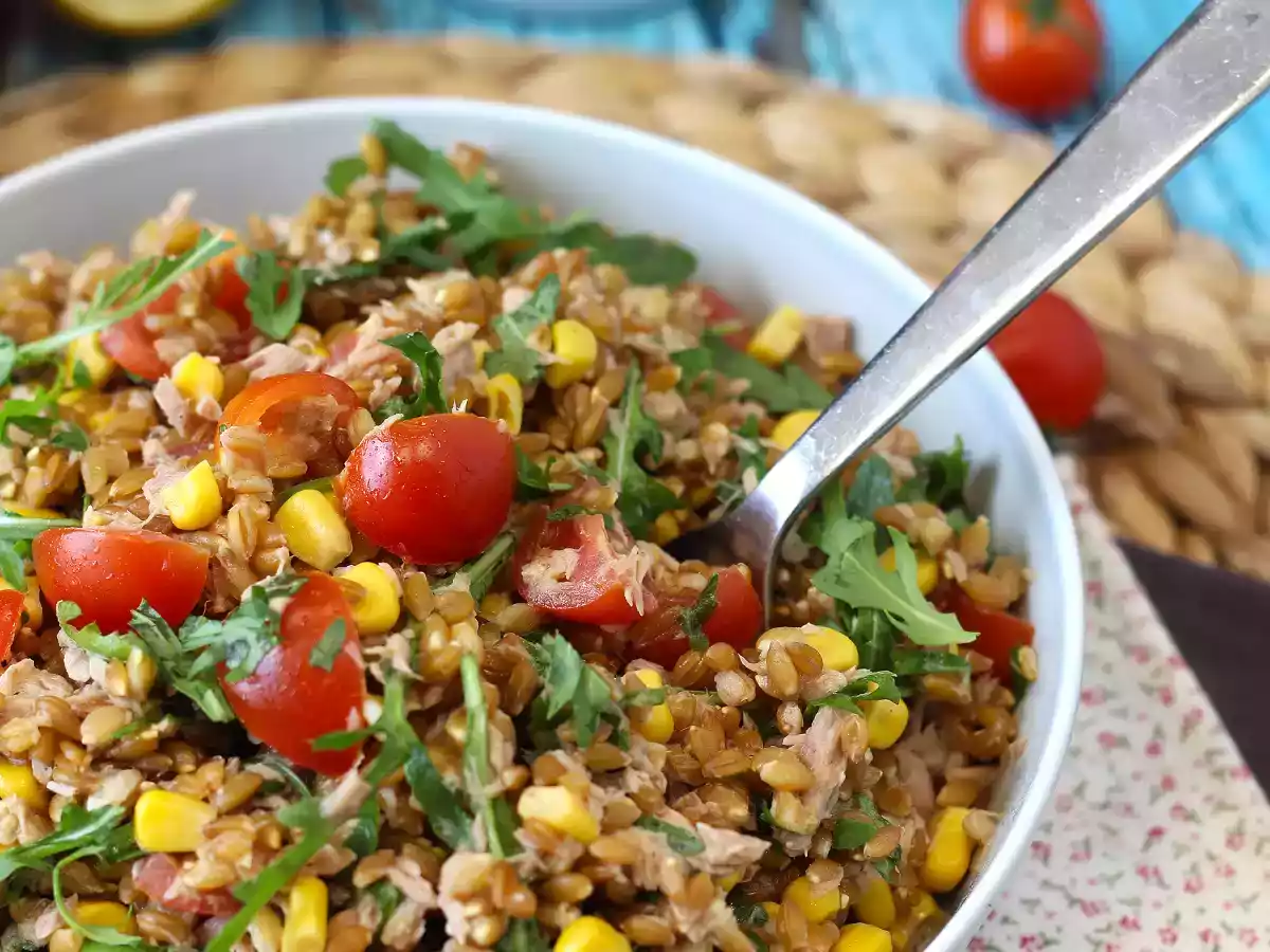 Dinkel-Thunfisch-Salat: leicht, lecker und ein perfektes Ganzjahresrezept - foto 5