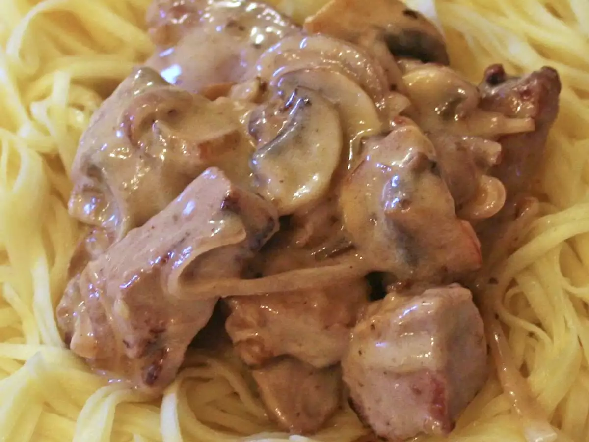 Dinner for one XVIII - Kalbsleber in Zwiebel-Sahne-Sauce