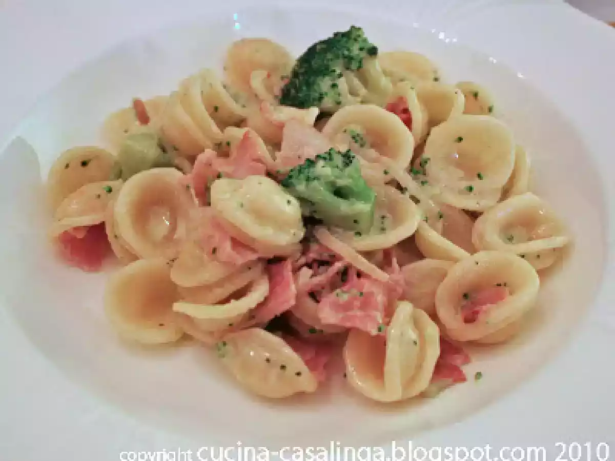 Dinner for one XX - Orecchiette mit Brokkoli und Schinken