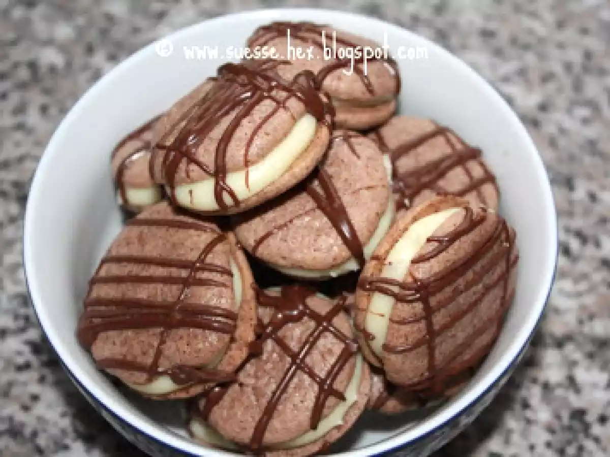Doppel-Chocolate-Macarons